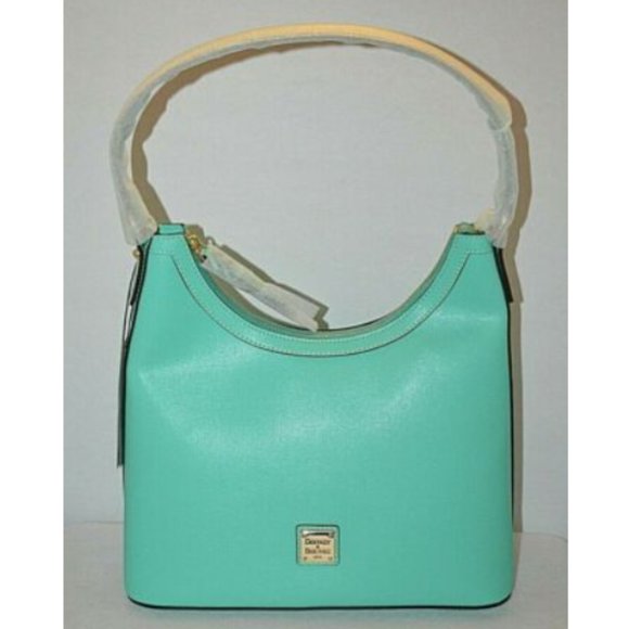 Dooney & Bourke Saffiano Italian Leather Mint Bag - Picture 2 of 11